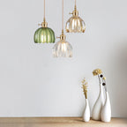 Vintage Glass Pendant Light with E27 Socket
