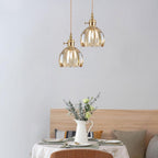 Vintage Glass Pendant Light with E27 Socket