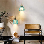 Vintage Glass Pendant Light with E27 Socket