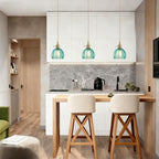 Vintage Glass Pendant Light with E27 Socket