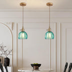 Vintage Glass Pendant Light with E27 Socket