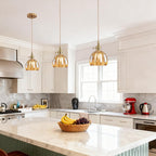 Vintage Glass Pendant Light with E27 Socket