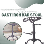 Vintage Industrial Bar Stools Cast Iron Tractor Stool