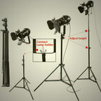 Vintage Industrial Retro Tripod Adjustable Floor Lamp Parking