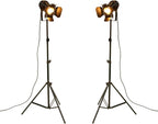 Vintage Industrial Retro Tripod Adjustable Floor Lamp Parking