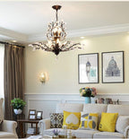 Vintage K9 Clear Crystal Chandeliers Ceiling Lighting Pendant