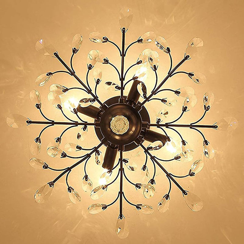 Vintage K9 Clear Crystal Chandeliers Lighting 3 Lights