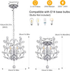Vintage K9 Clear Crystal Chandeliers Ceiling Lighting Pendant