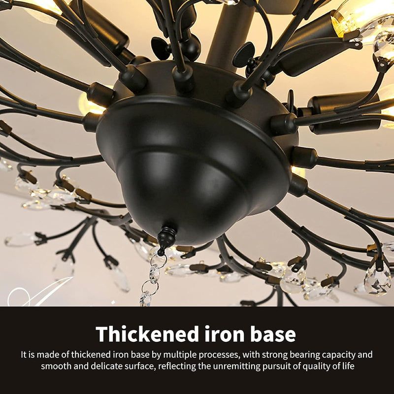 Vintage K9 Clear Crystal Chandeliers Lighting 3 Lights