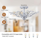 Vintage K9 Clear Crystal Chandeliers Ceiling Lighting Pendant