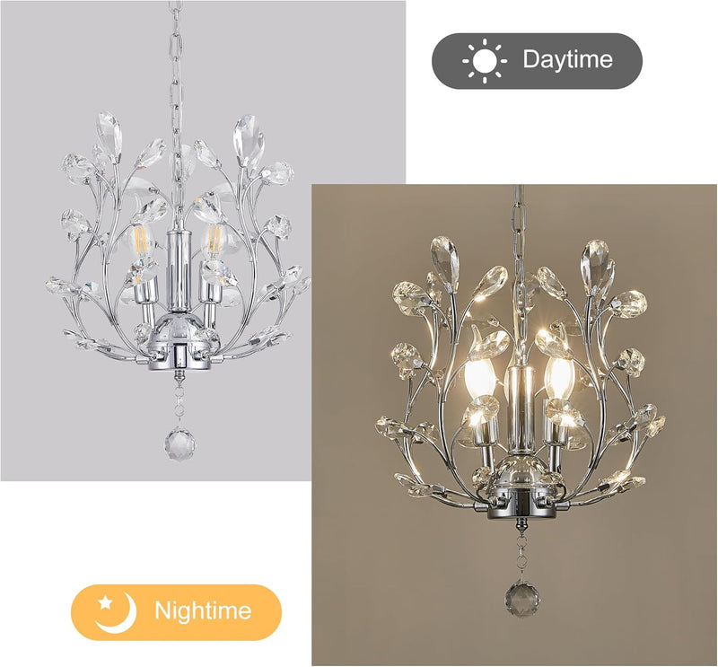 Vintage K9 Clear Crystal Chandeliers Lighting 3 Lights