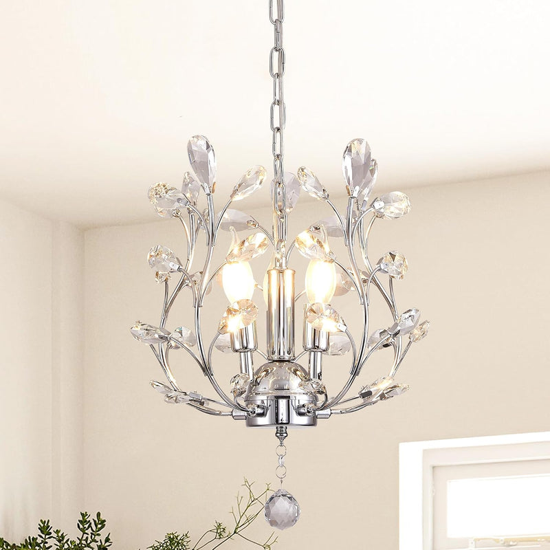Vintage K9 Clear Crystal Chandeliers Lighting 3 Lights