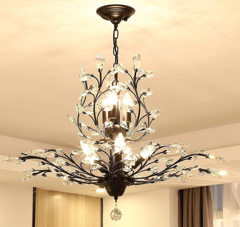 Vintage K9 Clear Crystal Chandeliers Lighting 3 Lights