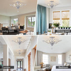 Vintage K9 Clear Crystal Chandeliers Ceiling Lighting Pendant