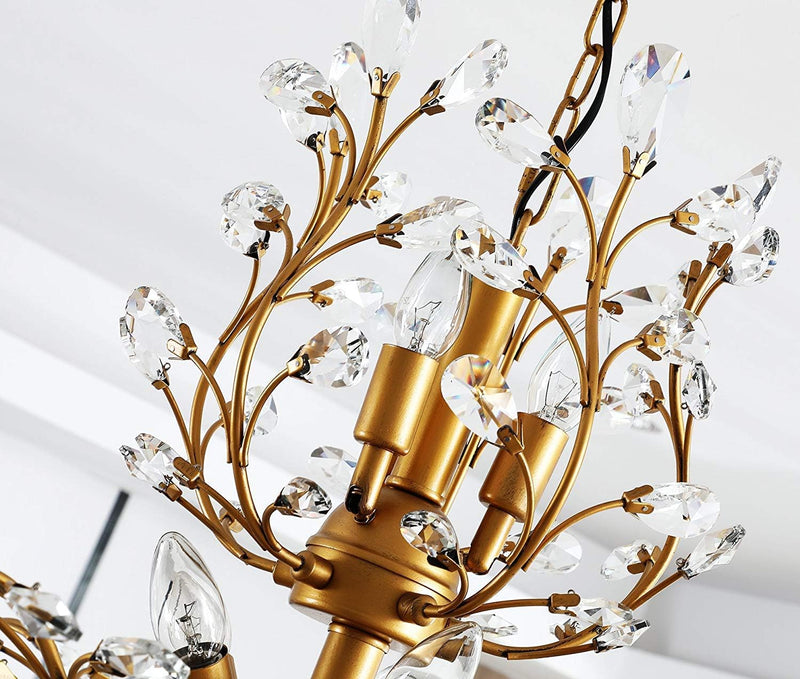 Vintage K9 Clear Crystal Chandeliers Lighting 3 Lights