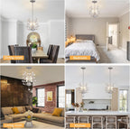 Vintage K9 Clear Crystal Chandeliers Ceiling Lighting Pendant