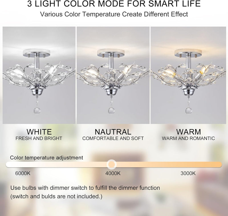 Vintage K9 Clear Crystal Chandeliers Lighting 3 Lights