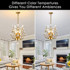Vintage K9 Clear Crystal Chandeliers Lighting 3 Lights