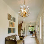 Vintage K9 Clear Crystal Chandeliers Lighting 3 Lights