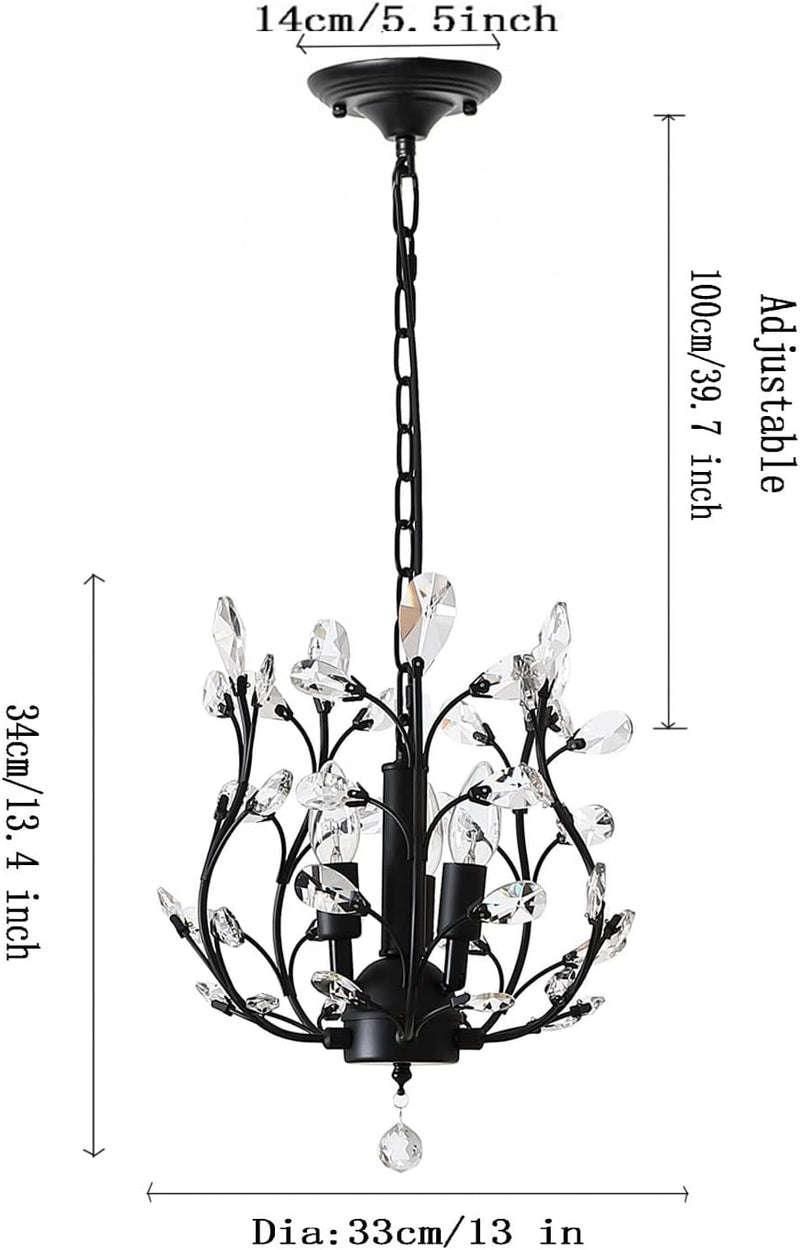 Vintage K9 Clear Crystal Chandeliers Lighting 3 Lights