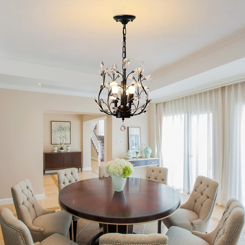 Vintage K9 Clear Crystal Chandeliers Lighting 3 Lights