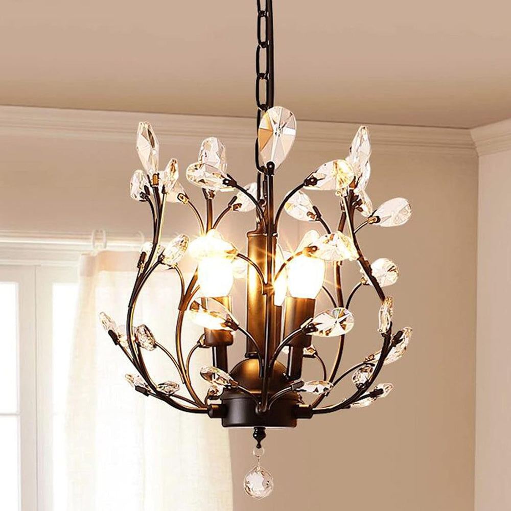 Vintage K9 Clear Crystal Chandeliers Lighting 3 Lights
