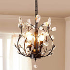 Vintage K9 Clear Crystal Chandeliers Lighting 3 Lights