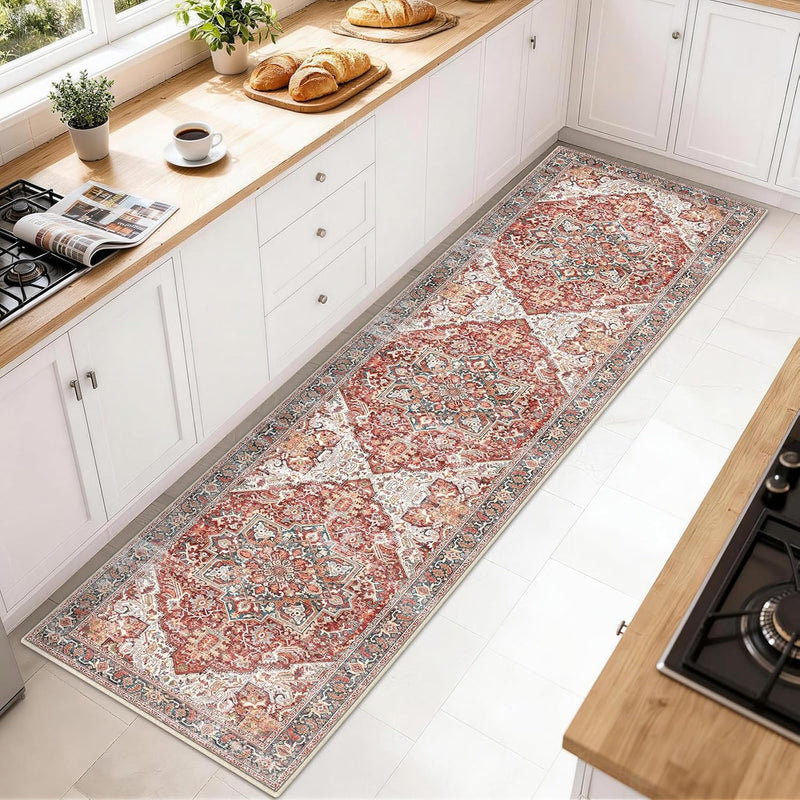 Vintage Large Nonslip Washable Rug Living Room