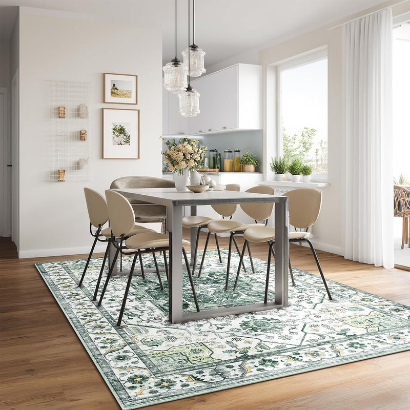 Vintage Large Nonslip Washable Rug Living Room