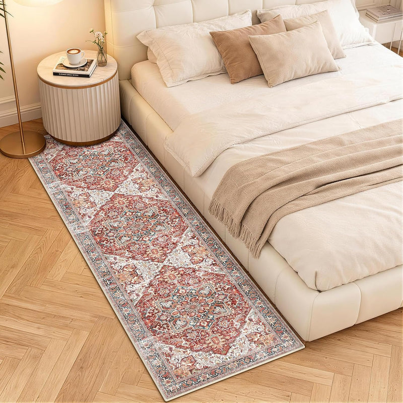 Vintage Large Nonslip Washable Rug Living Room