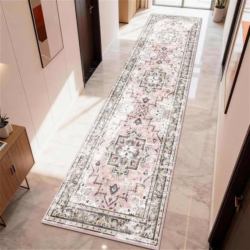 Vintage Large Nonslip Washable Rug Living Room