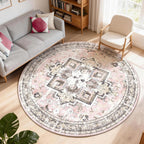 Vintage Large Nonslip Washable Rug Living Room