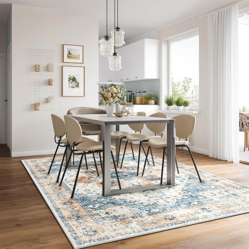 Vintage Large Nonslip Washable Rug Living Room