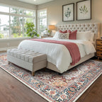 Vintage Large Nonslip Washable Rug Living Room