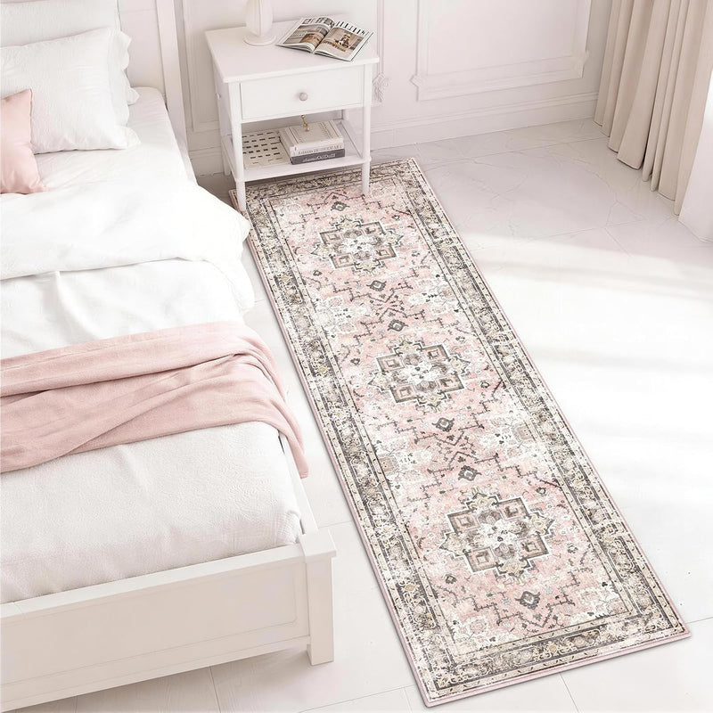 Vintage Large Nonslip Washable Rug Living Room