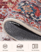 Vintage Large Nonslip Washable Rug Living Room