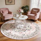 Vintage Large Nonslip Washable Rug Living Room