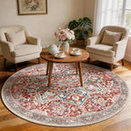 Vintage Large Nonslip Washable Rug Living Room