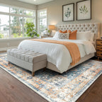 Vintage Large Nonslip Washable Rug Living Room