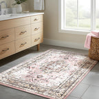 Vintage Large Nonslip Washable Rug Living Room