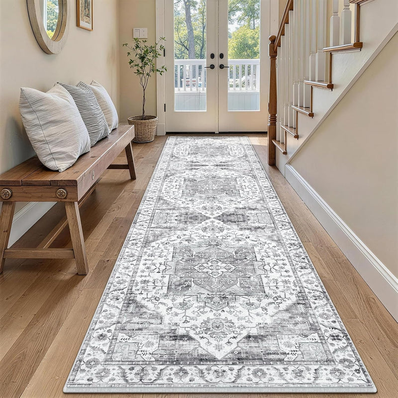 Vintage Large Nonslip Washable Rug Living Room