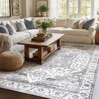 Vintage Large Nonslip Washable Rug Living Room