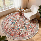Vintage Large Nonslip Washable Rug Living Room