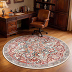 Vintage Large Nonslip Washable Rug Living Room
