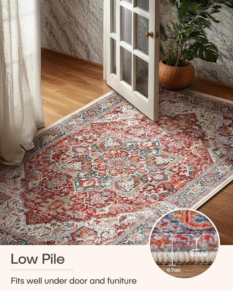 Vintage Large Nonslip Washable Rug Living Room