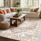 Vintage Large Nonslip Washable Rug Living Room