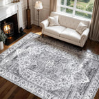 Vintage Large Nonslip Washable Rug Living Room