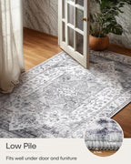 Vintage Large Nonslip Washable Rug Living Room