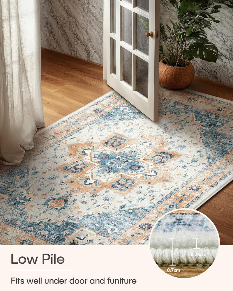 Vintage Large Nonslip Washable Rug Living Room