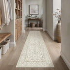 Vintage Living Room Area Rug Machine Washable